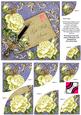 Lemon Roses Blue Get Well Soon 6in Duo Corner Stacker