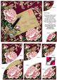 Pink Roses Hot Pink Mothers Day Mam 6in Duo Corner Stacker