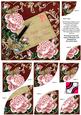 Pink Roses Red Mothers Day Mam 6in Duo Corner Stacker