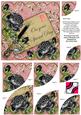 Black Roses Pink on Your Special Day 6in Duo Corner Stacker