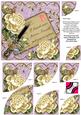 Cream Roses Lilac If Friends Were - 6in Duo Corner Stacker