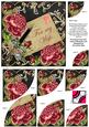 Deep Pink Rose Black My Wife 6in Duo Corner Stacker