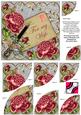 Deep Pink Rose Silver My Wife 6in Duo Corner Stacker