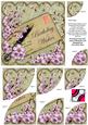 Lilac Blossom Olive Birthday Wishes 6in Duo Corner Stacker