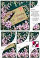 Lilac Blossom Petrol Birthday Wishes 6in Duo Corner Stacker