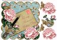 Pink Roses Teal Mum on Mothers Day 8in Decoupage Topper