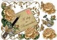 Coffee Rose Day to Remember Ink Saver 8in Decoupage Topper