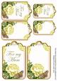 Lemon Rose for My Mum Sentiment Ink Saver Tag Sheet