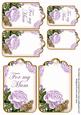Lilac Rose for My Mum Sentiment Ink Saver Tag Sheet