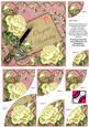 Lemon Roses Pink on Your Birthday 6in Duo Corner Stacker