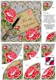 Red Rose Silver for My Valentine 6in Duo Corner Stacker
