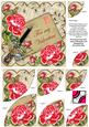 Red Rose Cream for My Valentine 6in Duo Corner Stacker