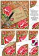 Red Rose Burnt for My Valentine 6in Duo Corner Stacker