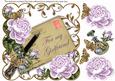Lilac Roses for My Girlfriend Inksaver 8in Decoupage Topper