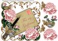 Pink Roses for My Girlfriend Inksaver 8in Decoupage Topper