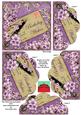 Lilac Blossom Violet Birthday 5in Scallop Bottom Stacker