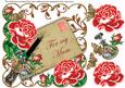 Red Roses for My Mum Ink Saver 8in Decoupage Topper