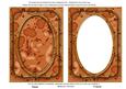 Burnt Orange Floral Pattern 7x5in Shaker Base and Frame