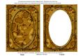 Gold Floral Pattern 7x5in Shaker Base and Frame