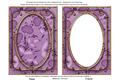Lilac Floral Pattern 7x5in Shaker Base and Frame