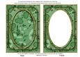 Mid Green Floral Pattern 7x5in Shaker Base and Frame