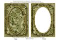 Olive Floral Pattern 7x5in Shaker Base and Frame