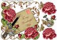 Dpink Roses Wonderful Wife Ink Saver 8in Decoupage Topper