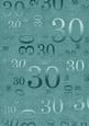 Dusky Teal Metallic 30 Birthday A4 Backing Paper