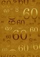 Gold Metallic 60 Birthday A4 Backing Paper