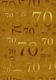 Gold Metallic 70 Birthday A4 Backing Paper