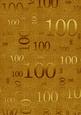 Gold Metallic 100 Birthday A4 Backing Paper
