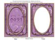 Lilac Metallic 21 Birthday 7x5in Shaker Frame and Base
