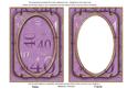 Lilac Metallic 40 Birthday 7x5in Shaker Frame and Base