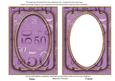Lilac Metallic 50 Birthday 7x5in Shaker Frame and Base