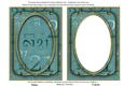 Dusky Teal Metallic 21 Birthday 7x5in Shaker Frame and Base