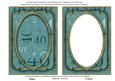 Dusky Teal Metallic 40 Birthday 7x5in Shaker Frame and Base