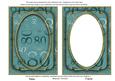 Dusky Teal Metallic 80 Birthday 7x5in Shaker Frame and Base