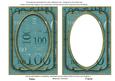 Dusky Teal Metallic 100 Birthday 7x5in Shaker Frame and Base