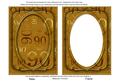 Gold Metallic 90 Birthday 7x5in Shaker Frame and Base