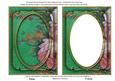 Dark Green Grunge Oil Paint Rose 7x5in Shaker Base and Frame
