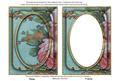 Dusky Teal Grunge Oil Paint Rose 7x5in Shaker Base and Frame