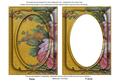 Gold Grunge Oil Paint Rose 7x5in Shaker Base and Frame
