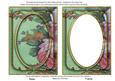 Mid Green Grunge Oil Paint Rose 7x5in Shaker Base and Frame