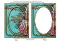 Teal Grunge Oil Paint Rose 7x5in Shaker Base and Frame