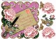Pink Roses Cerise Assorted Family 8in Decoupage Topper