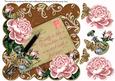 Pink Roses Chocolate Assorted Family 8in Decoupage Topper