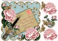 Pink Roses Pastel Teal Assorted Family 8in Decoupage Topper