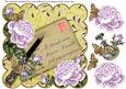 Lilac Roses Lemon If Friends 8in Decoupage Topper