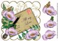 Lilac Poppy All My Love Ink Saver 8in Decoupage Topper
