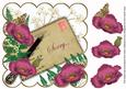 Cerise Poppy Sorry Ink Saver 8in Decoupage Topper
